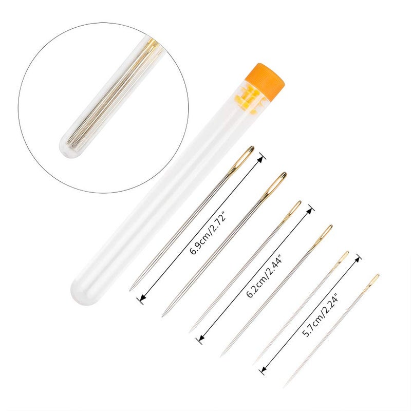 findTop Set of 16 Bookbinding Tools, findTop Bone Folder Creaser Waxed Linen Thread Wood Handle Awl Large-Eye Needles for Handmade DIY Bookbinding Crafts and Sewing Supplies - Image 3